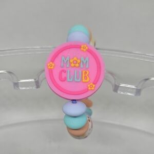NWT Pastel Mom Club Beaded Tumbler Cup Charm